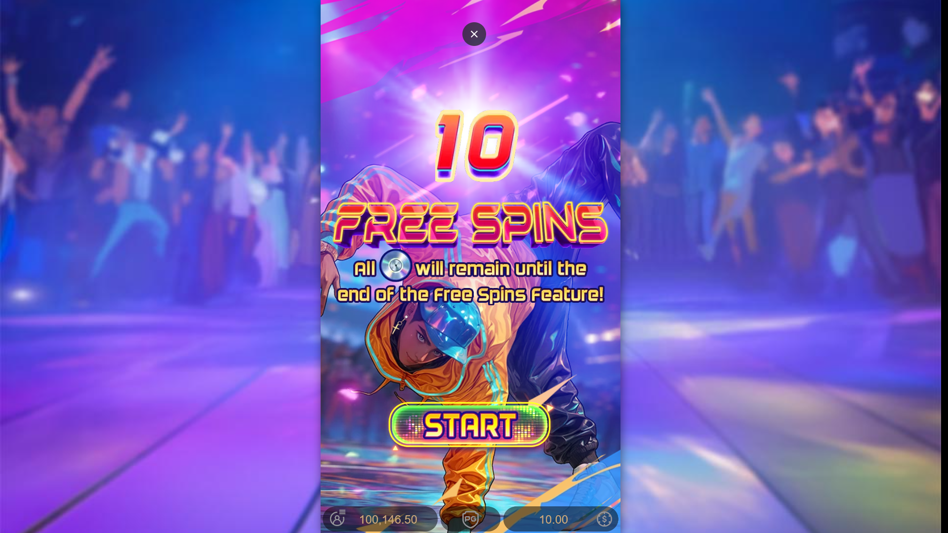 Funky Fortunez bonus trigger screen