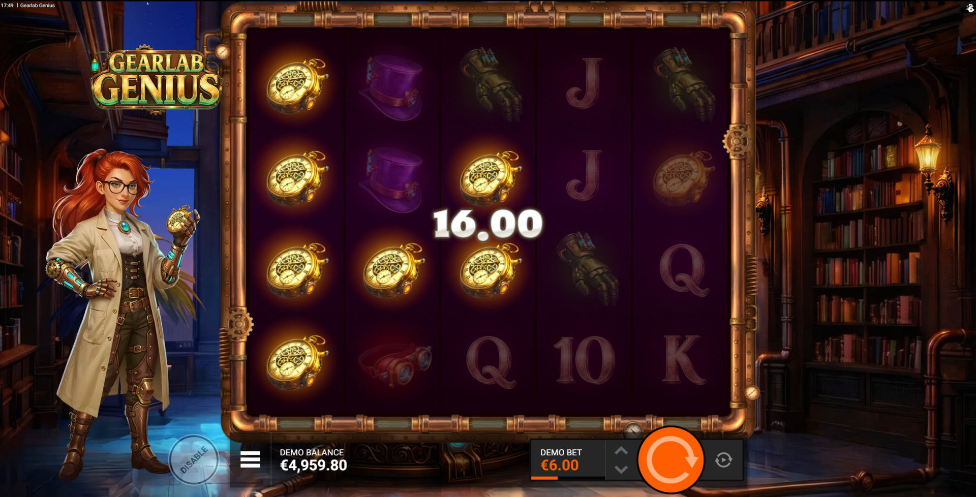 Gearlab Genius BonusHunt FeatureSpins activated