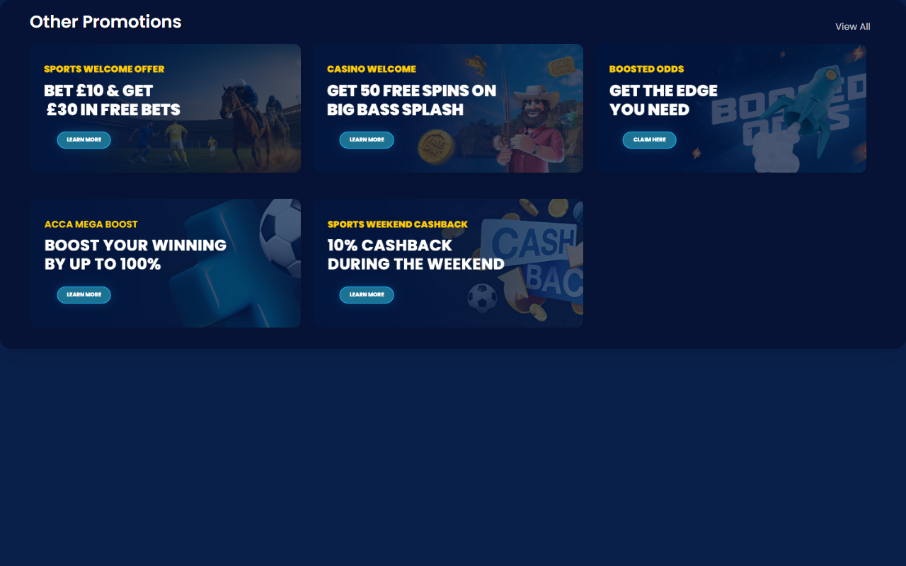 HighBet Casino promotions screenshot