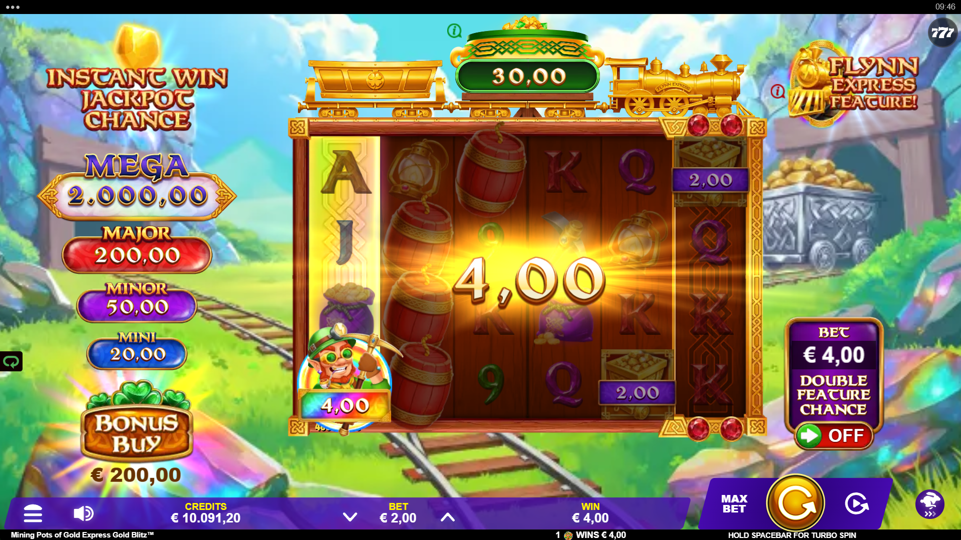 Collect feature screen