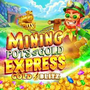 Mining Pots of Gold Express Gold Blitz slot game logo