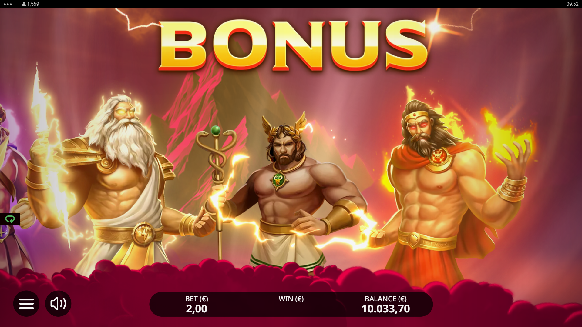 Raging Gods Olympus 2 Power Combo Free Spins Trigger screenshot