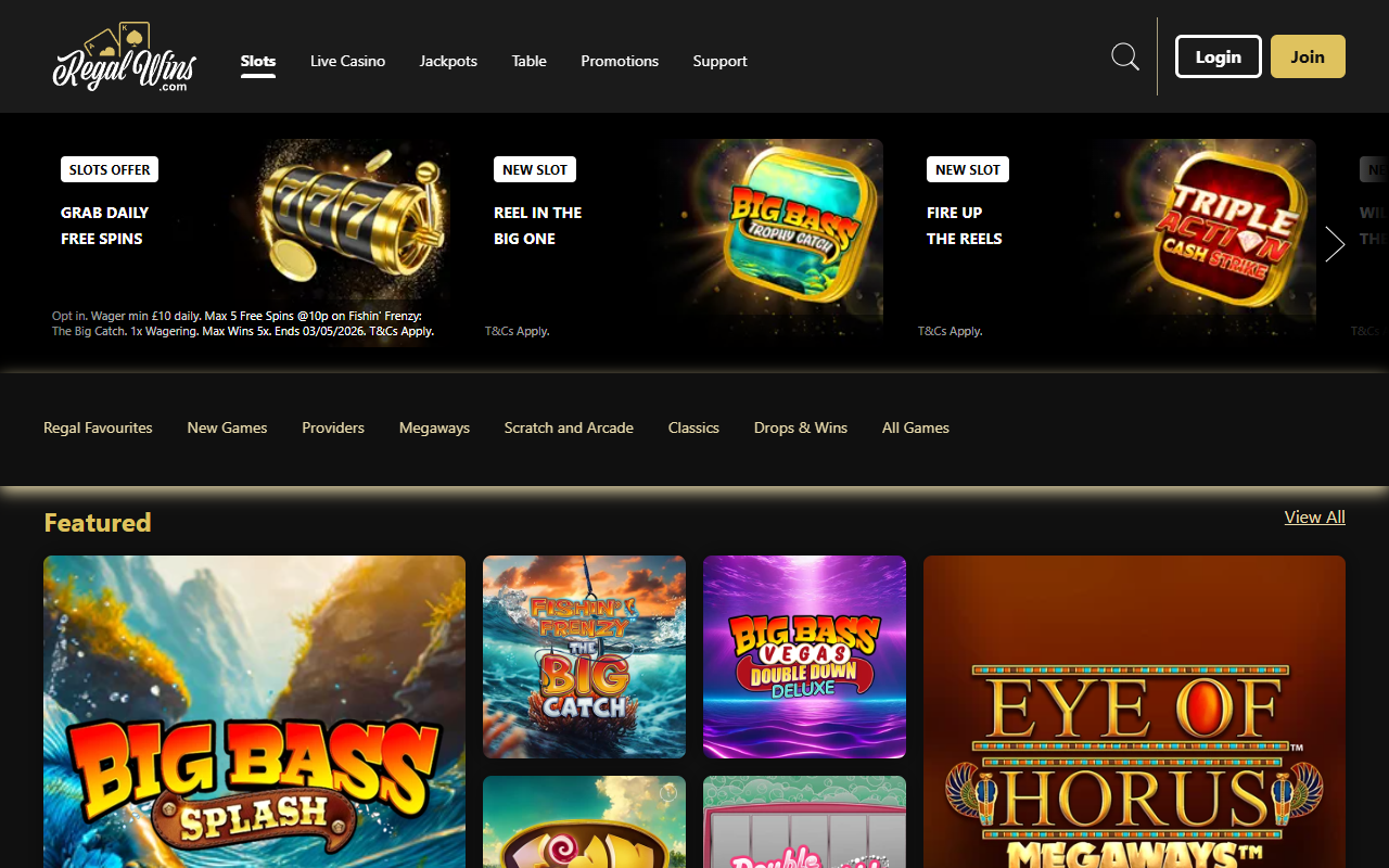 Regal Wins slots screenshot