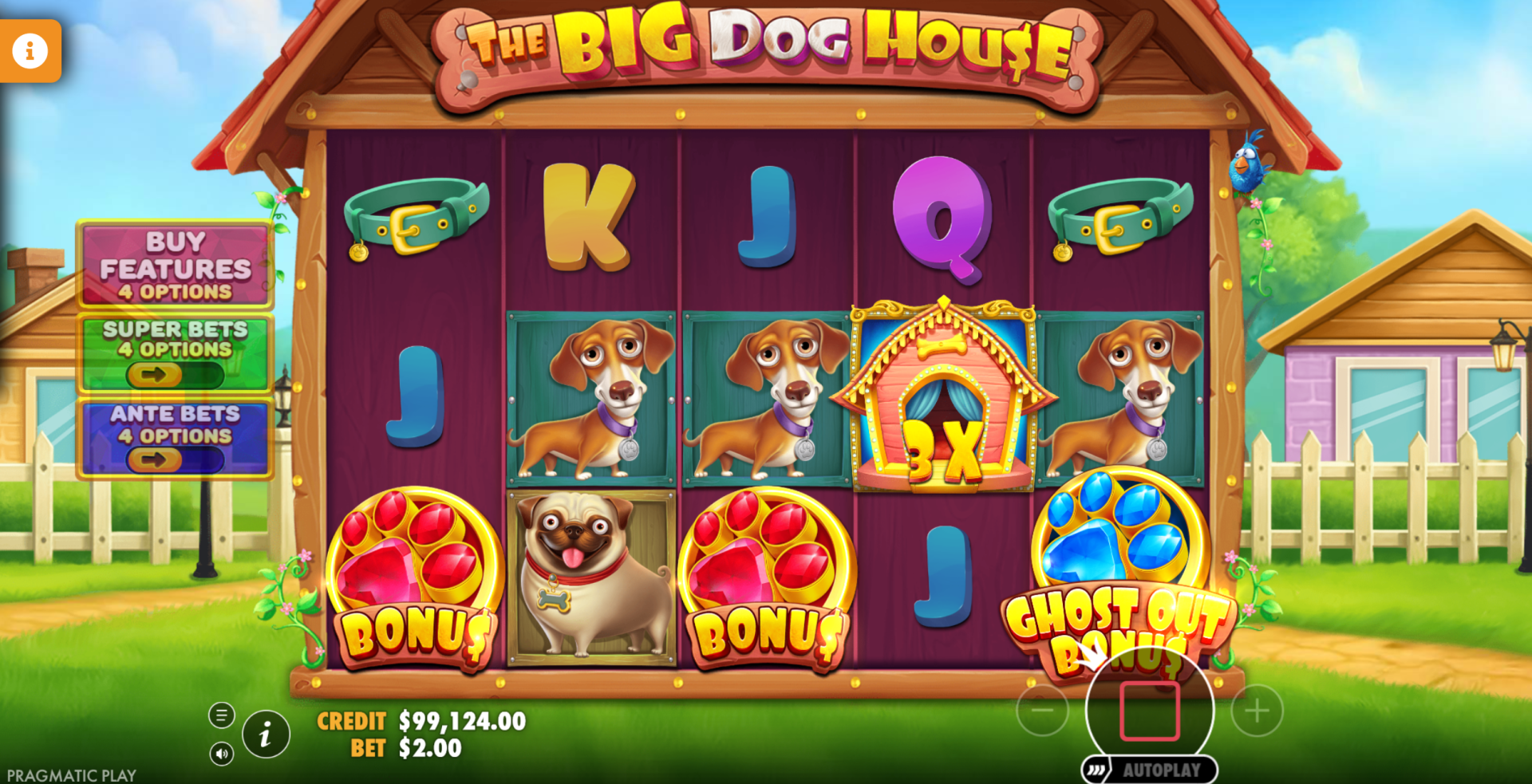 The Big Dog House Ghost Out free spins bonus feature