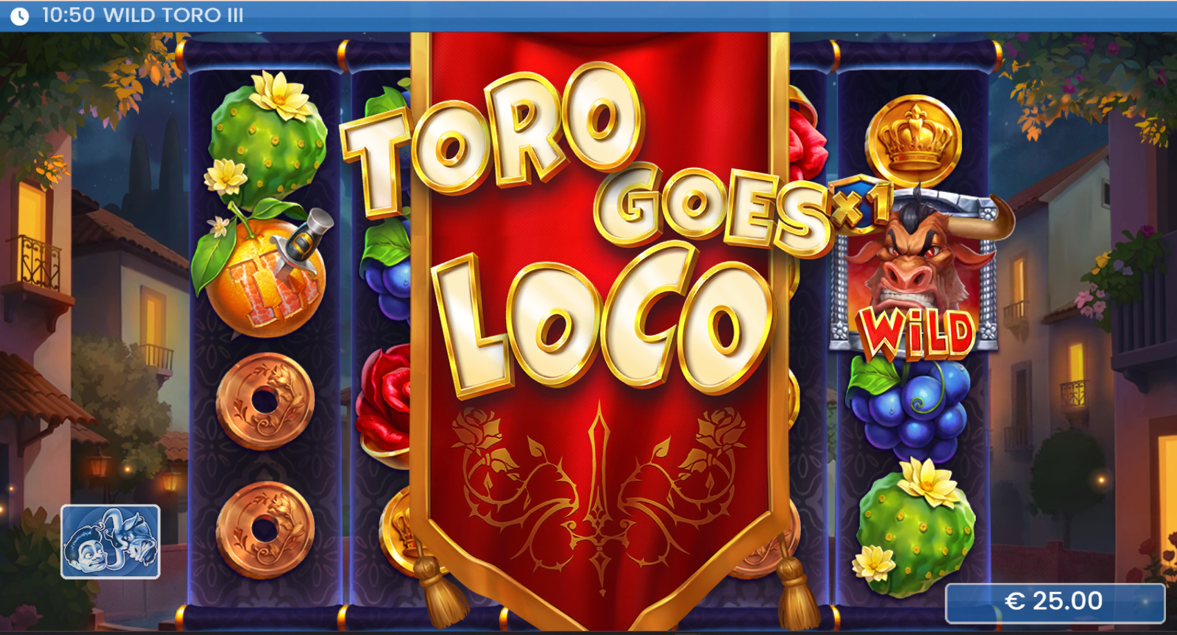 Wild Toro 3 Toro Goes Loco feature with walking wild and multipliers