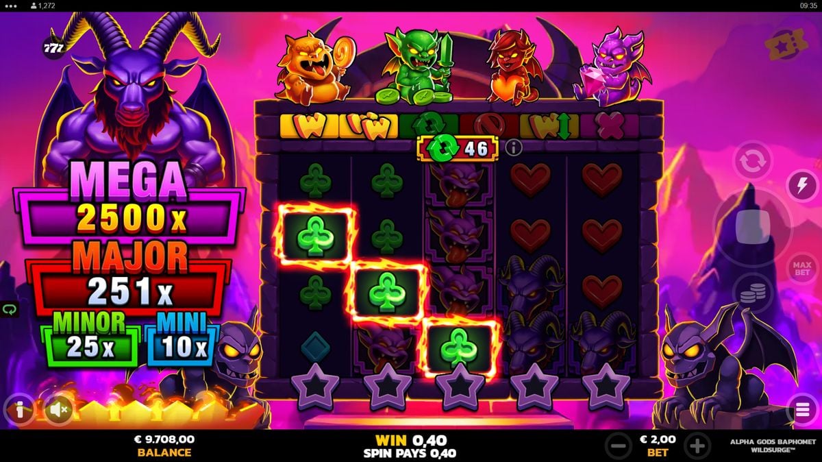 Alpha Gods Baphomet WildSurge - 20 Fixed Paylines
