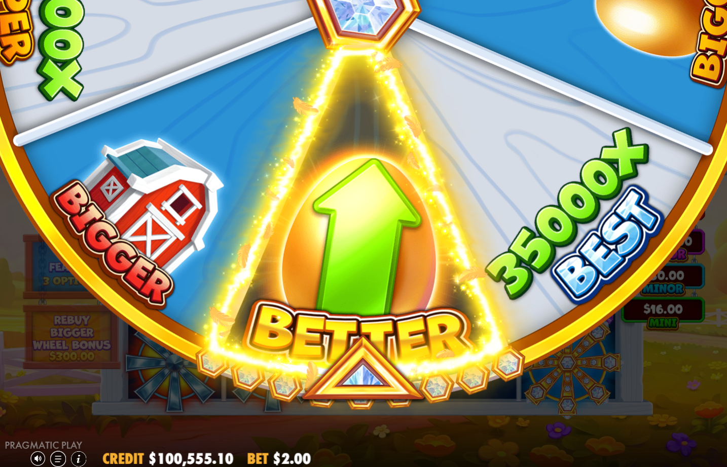 Better Barn House Bonanza Better Wheel Bonus Feature