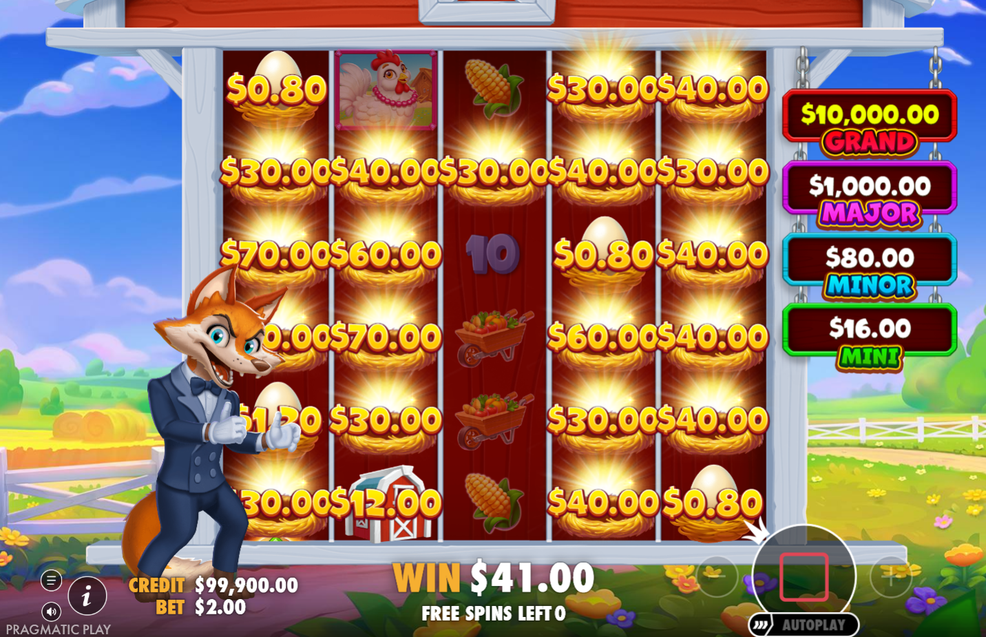 Better Barn House Bonanza Free Spins win screen