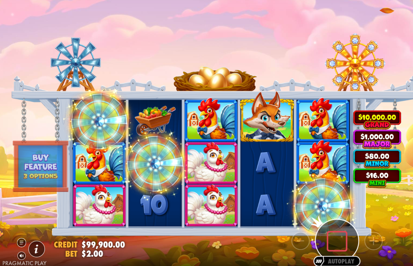 Better Barn House Bonanza Wheel Bonus game