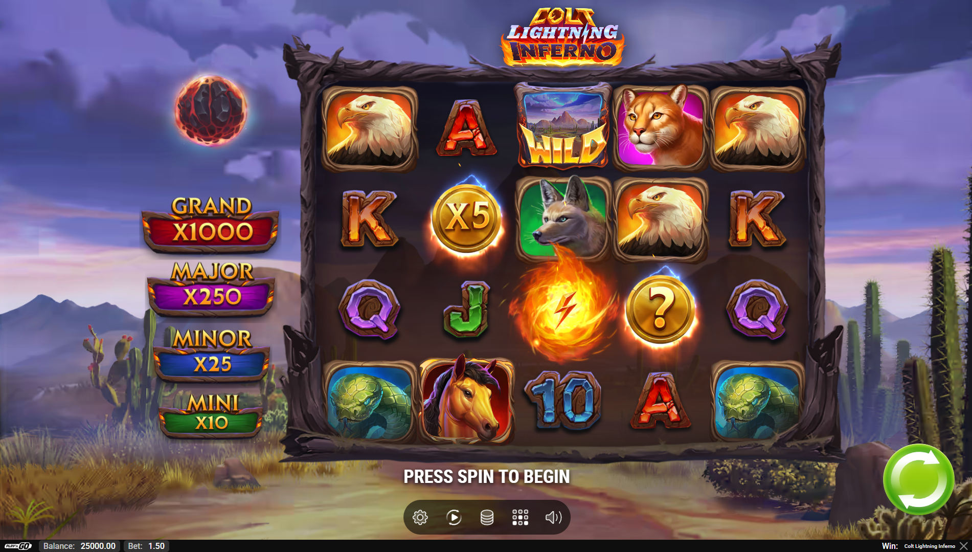 Colt Lightning Inferno Base Game Play