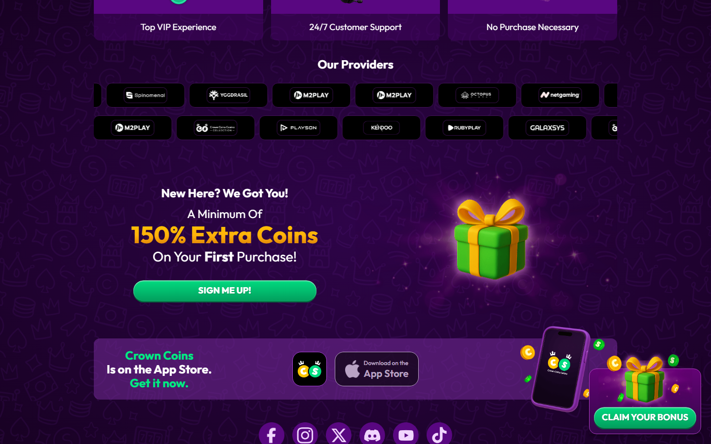 Crown Coins Casino Games