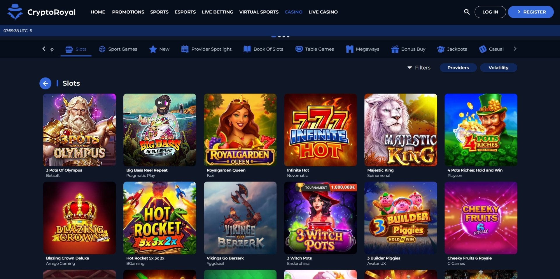 Crypto Royal Slot Selection