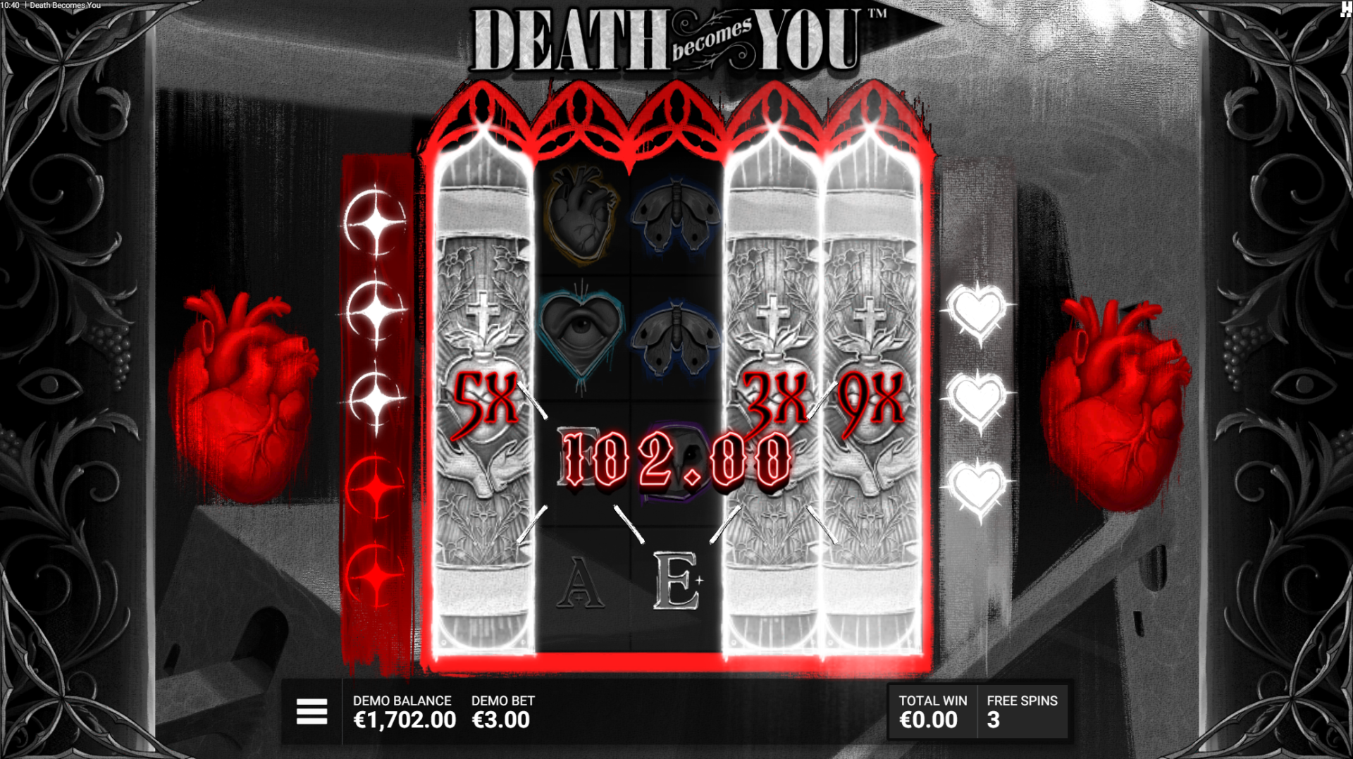 Death Becomes You Drop Dead bonus win screenshot