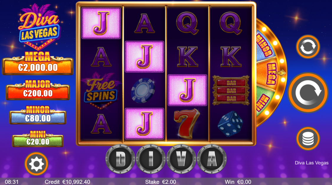 Diva Las Vegas 256 Win Ways
