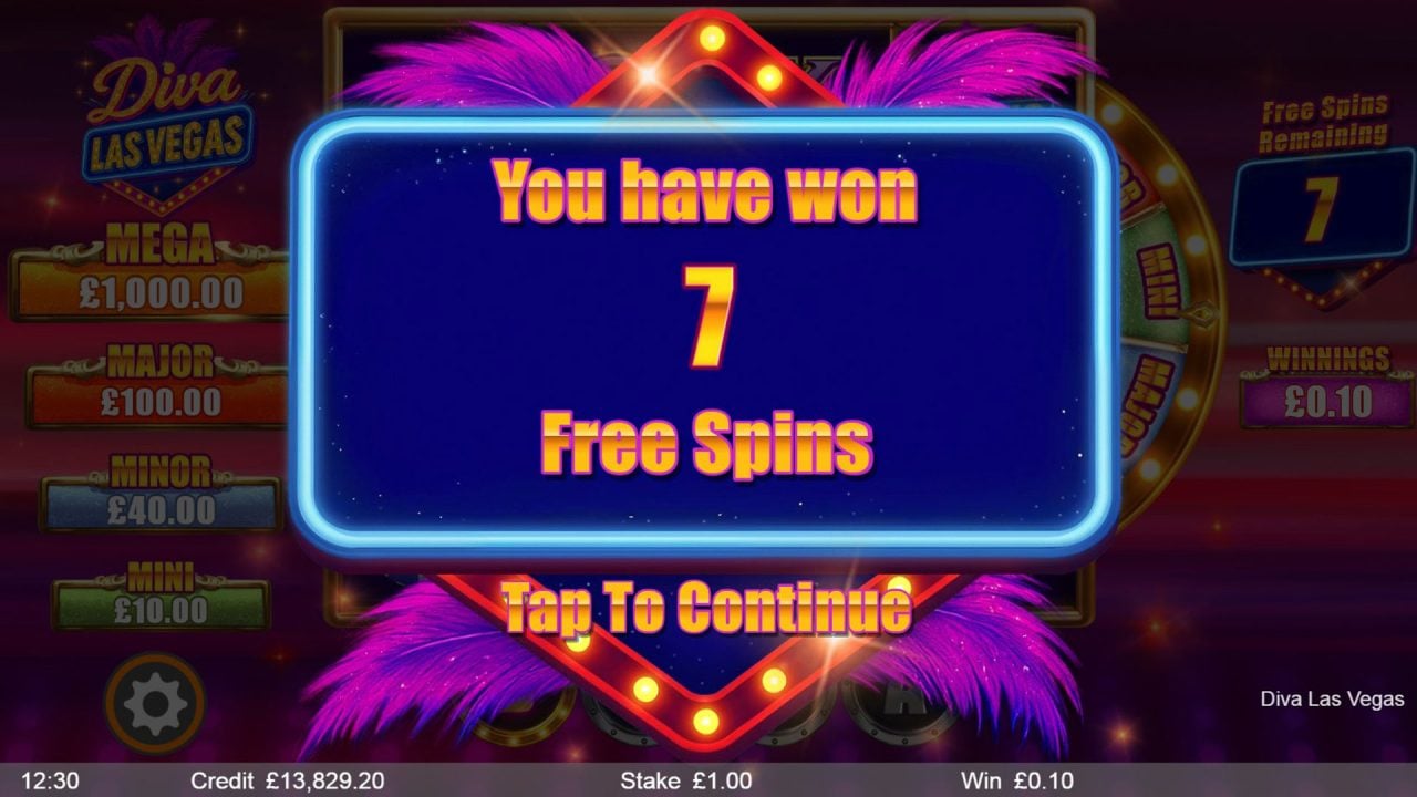 Diva Las Vegas Free Spins Trigger