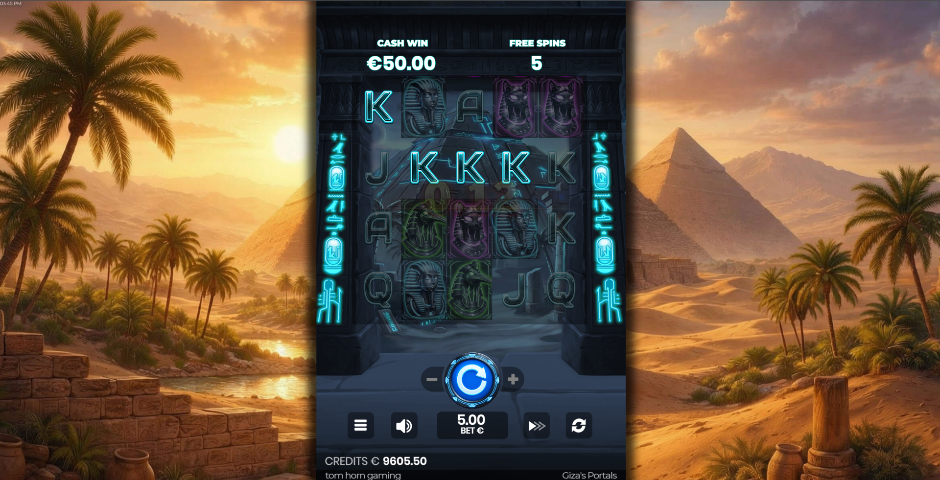 Giza's Portals bonus feature screenshot