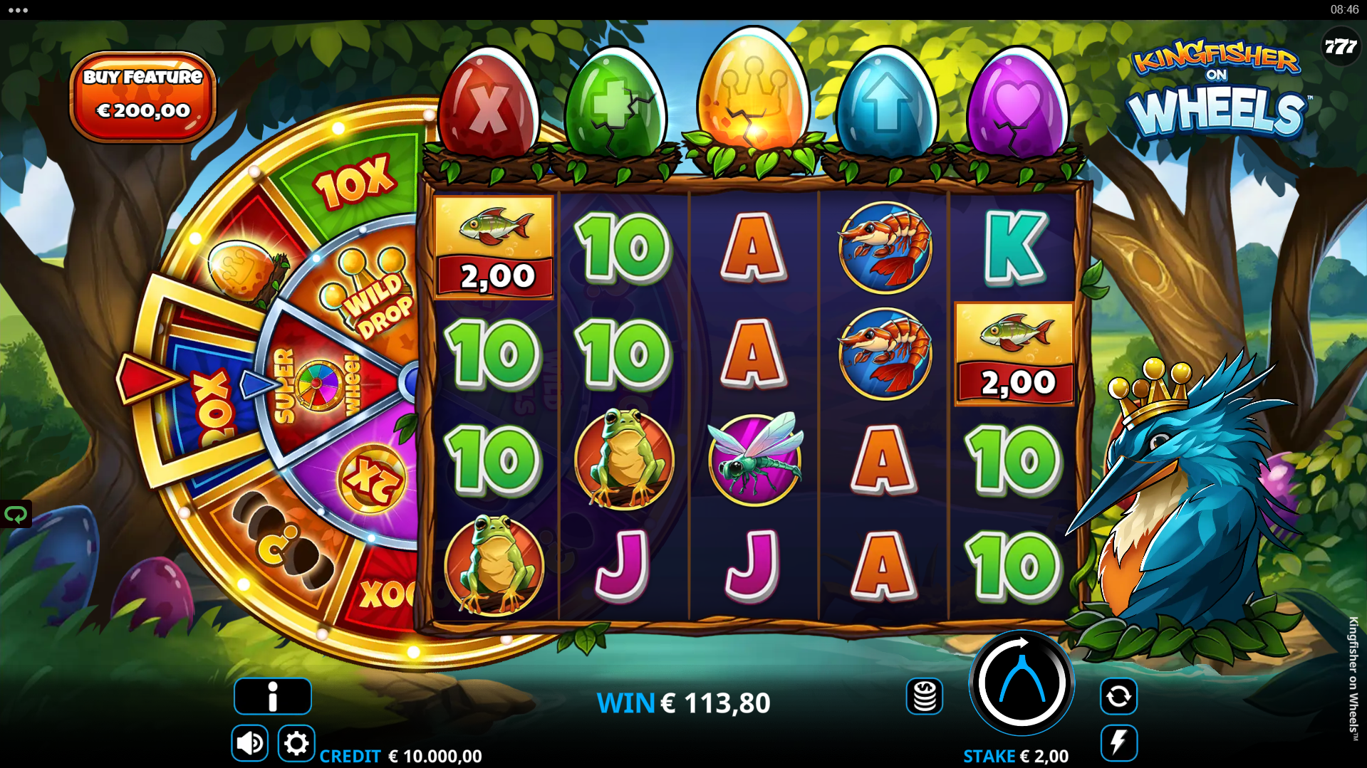 Kingfisher on Wheels base game play