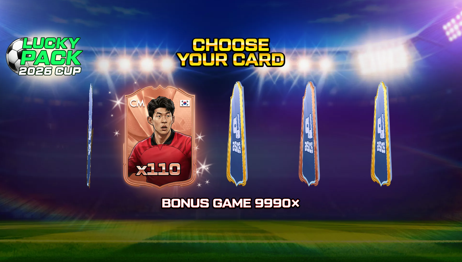 Lucky Pack 2026 World Cup bonus game card reveal