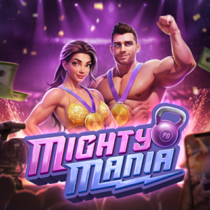 Mighty Mania slot game logo