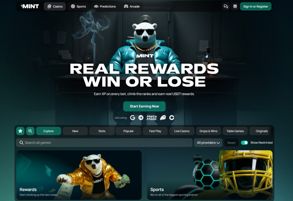 mint.io homepage
