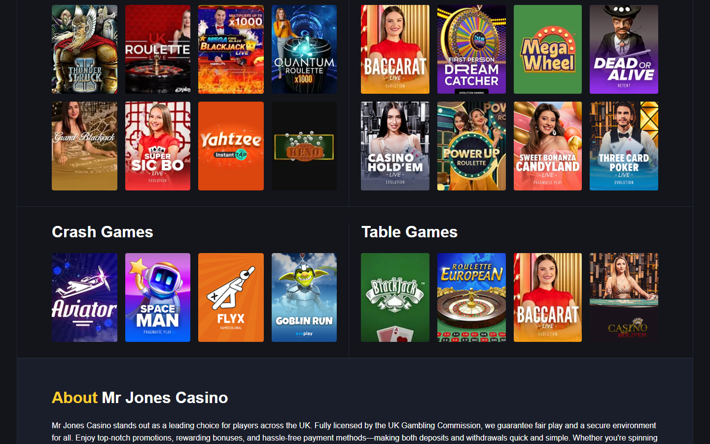 Mr Jones Games