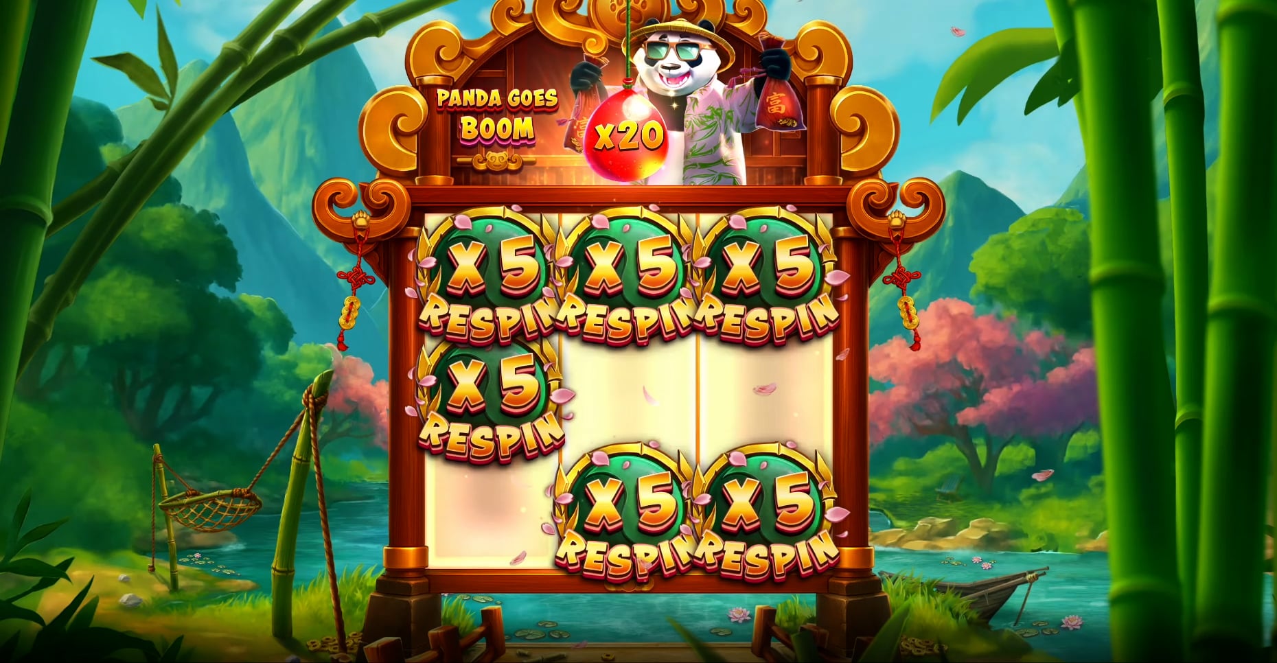 Panda Goes Boom slot screenshot