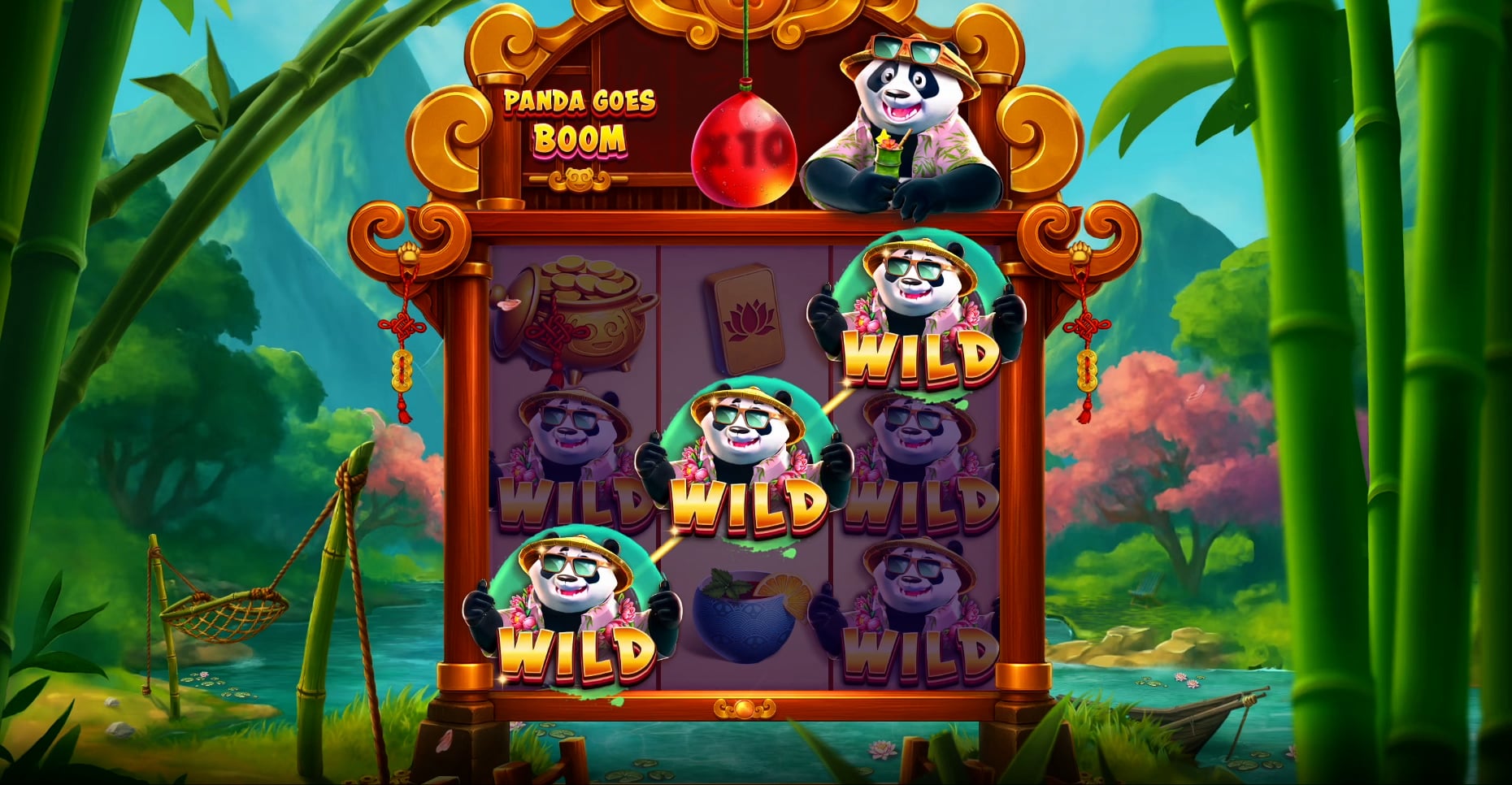 Panda Goes Boom slot screenshot
