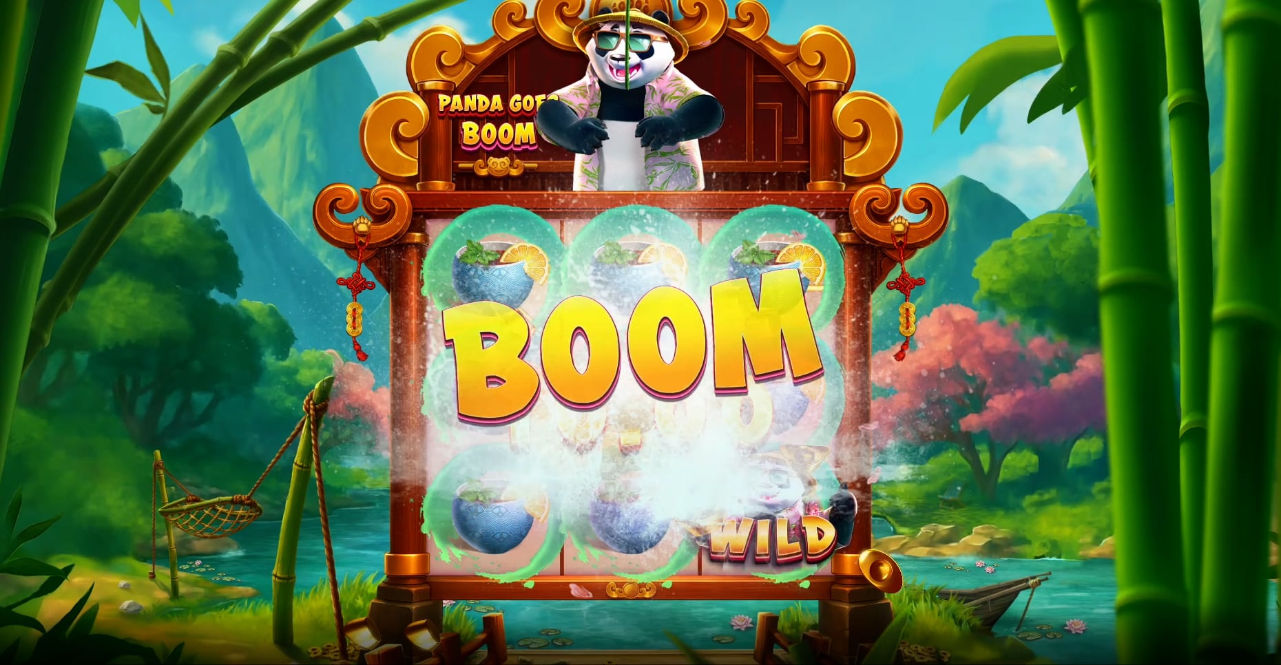 Panda Goes Boom slot screenshot