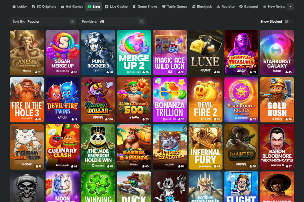 bc game slots