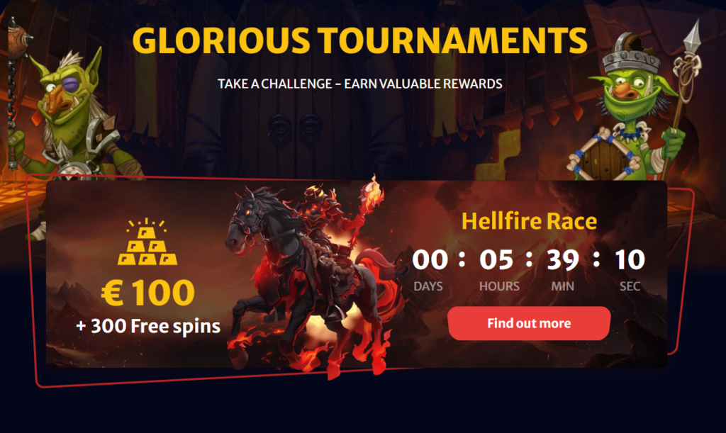hellspin slots tournaments