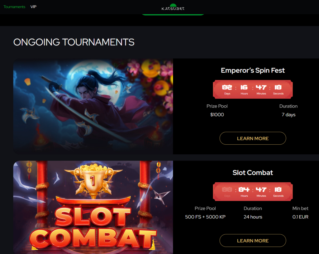katsubet slot tournaments