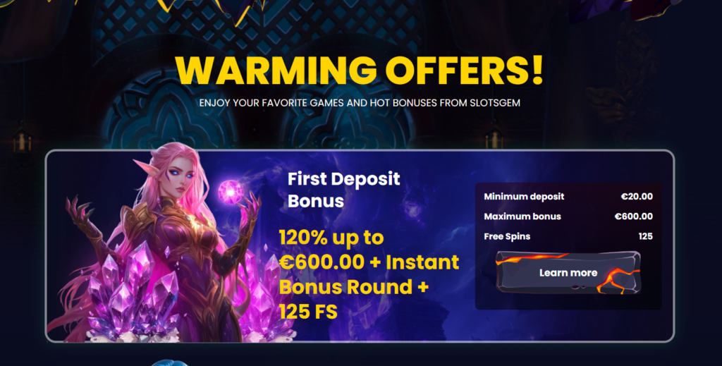 slotsgem welcome offer