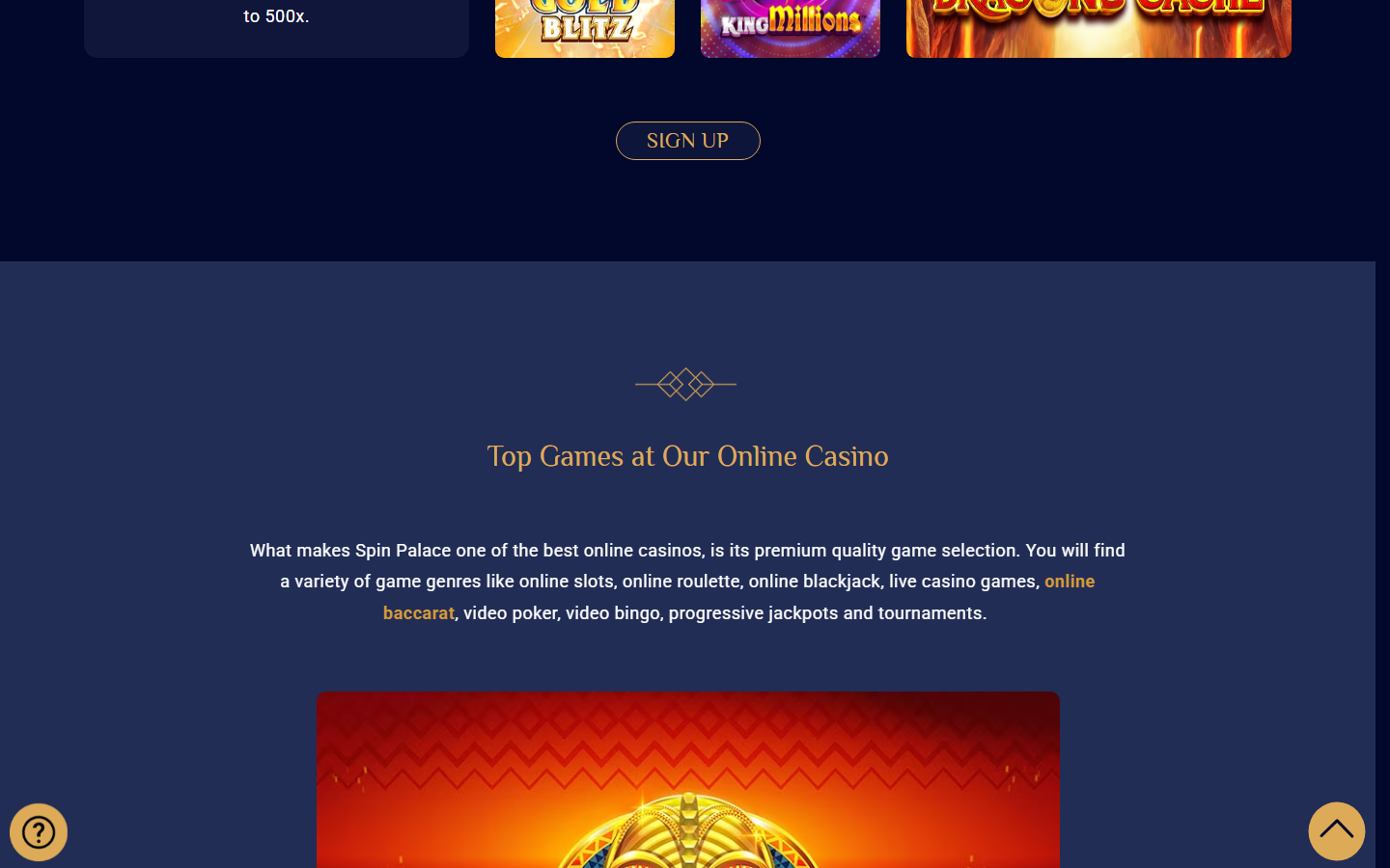 Spin Palace Games