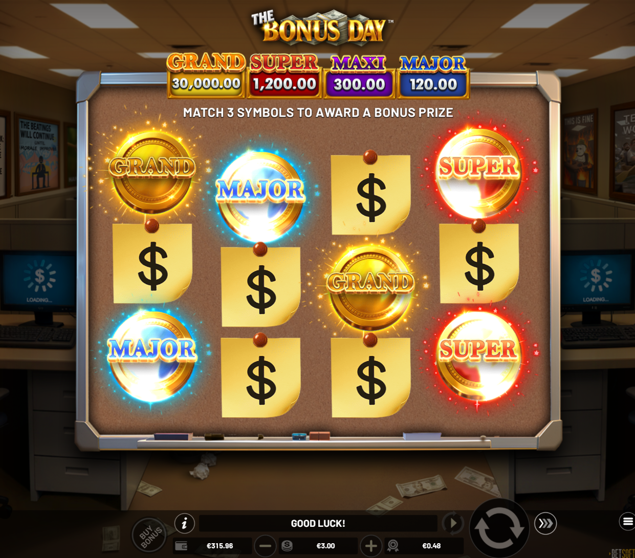 The Bonus Day ATM Pick a Bonus feature