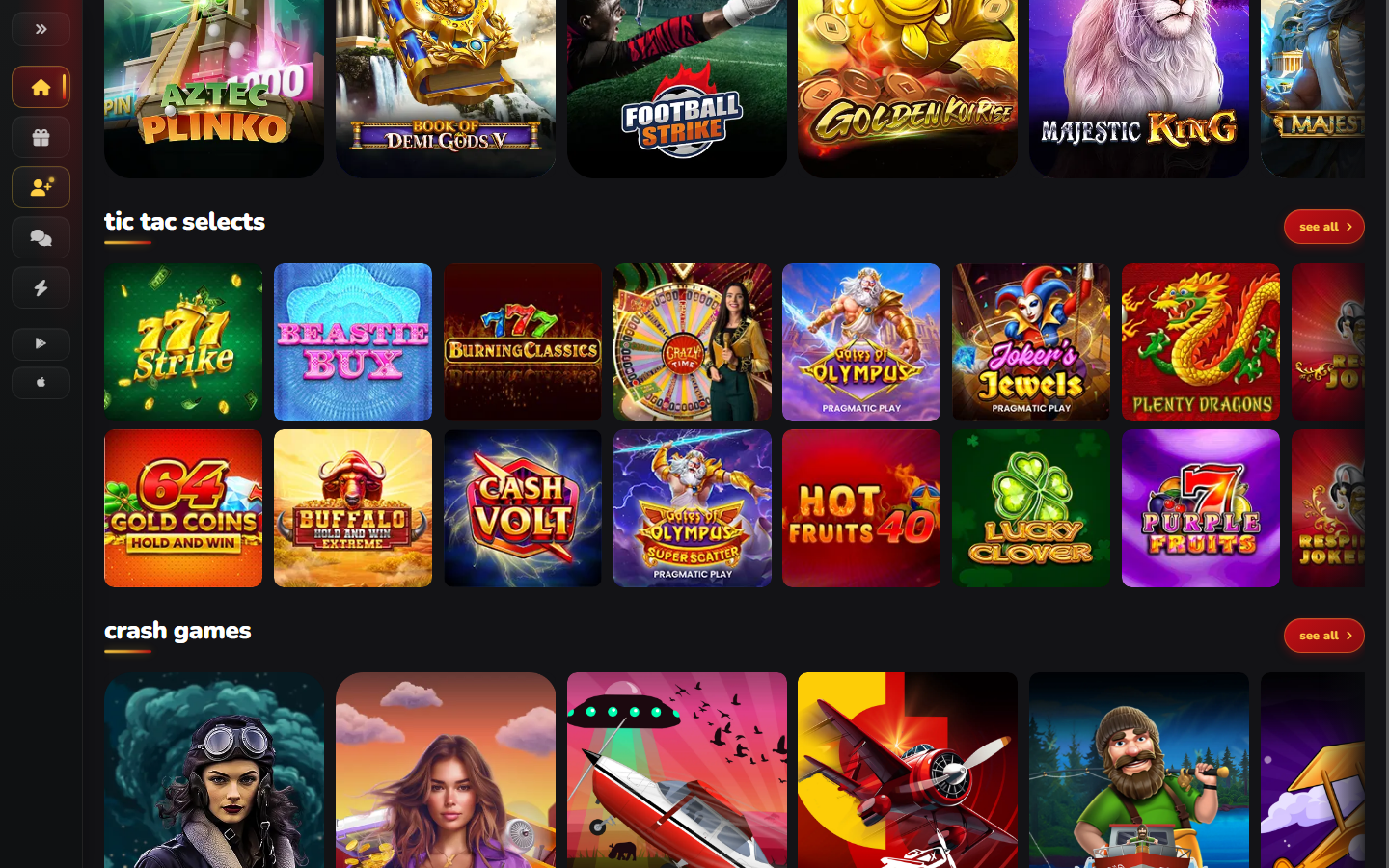 Tic Tac Bets Games