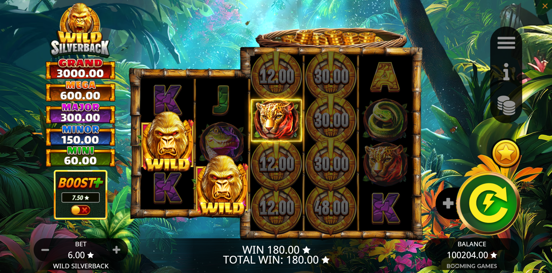 Wild Silverback slot Super Spin Pot feature