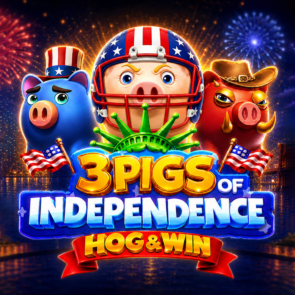 Play 3 Pigs Of Independence Hog & Win Slot Game