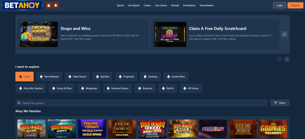 betahoy homepage casino
