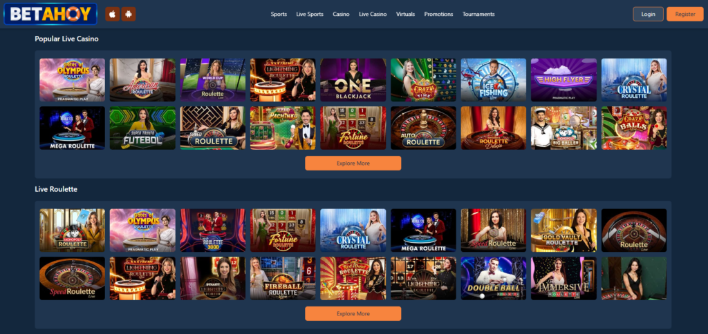 betahoy live casino