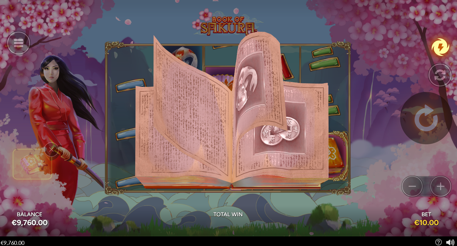 Book of Sakura Sakura Spin random base game feature