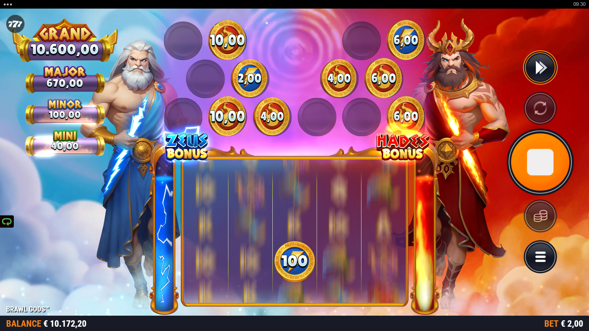 Brawl Gods Super Coin feature in action