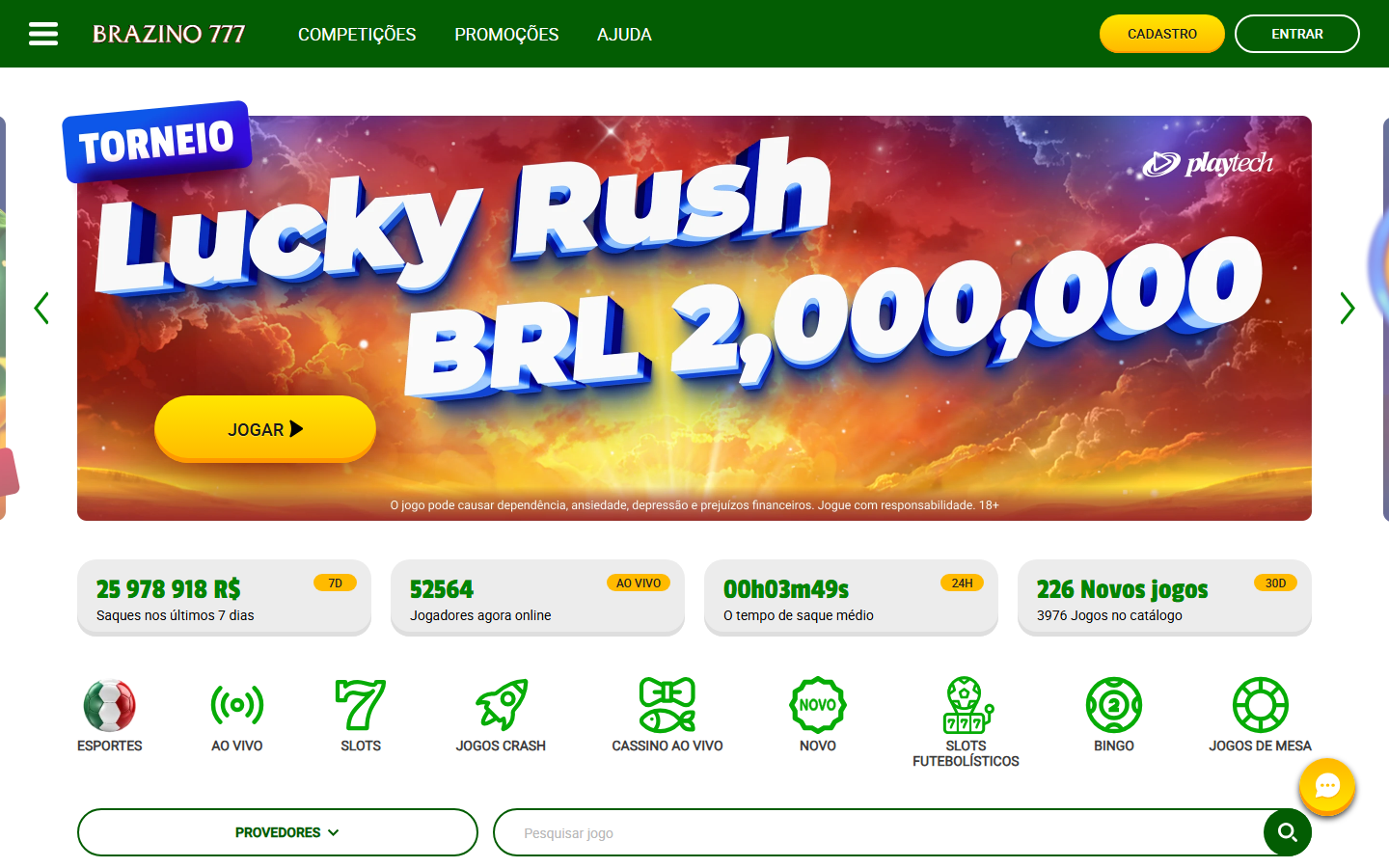 Brazino777 Homepage
