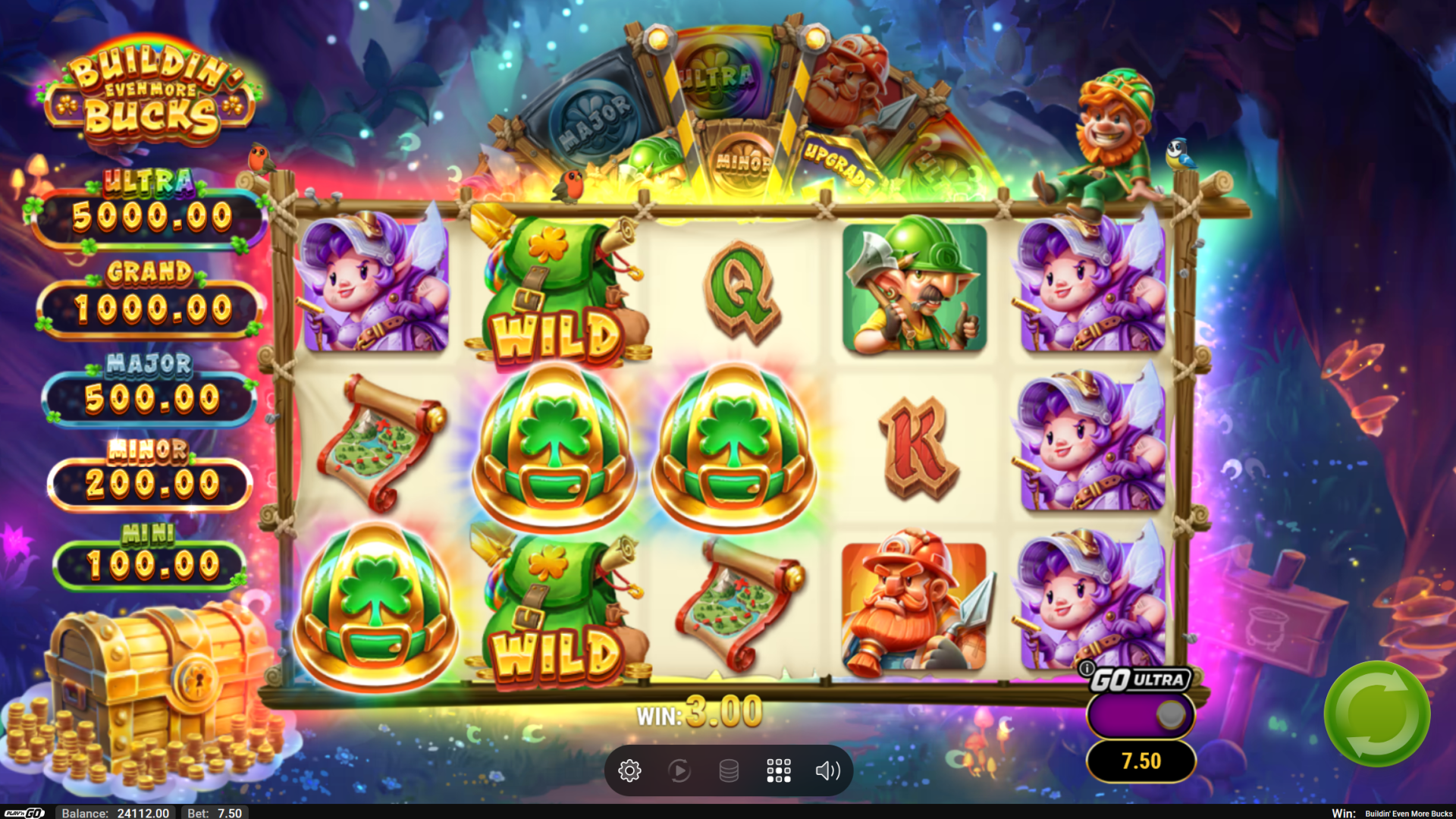 Buildin' Even More Bucks 3 Scatter Bonus trigger screenshot