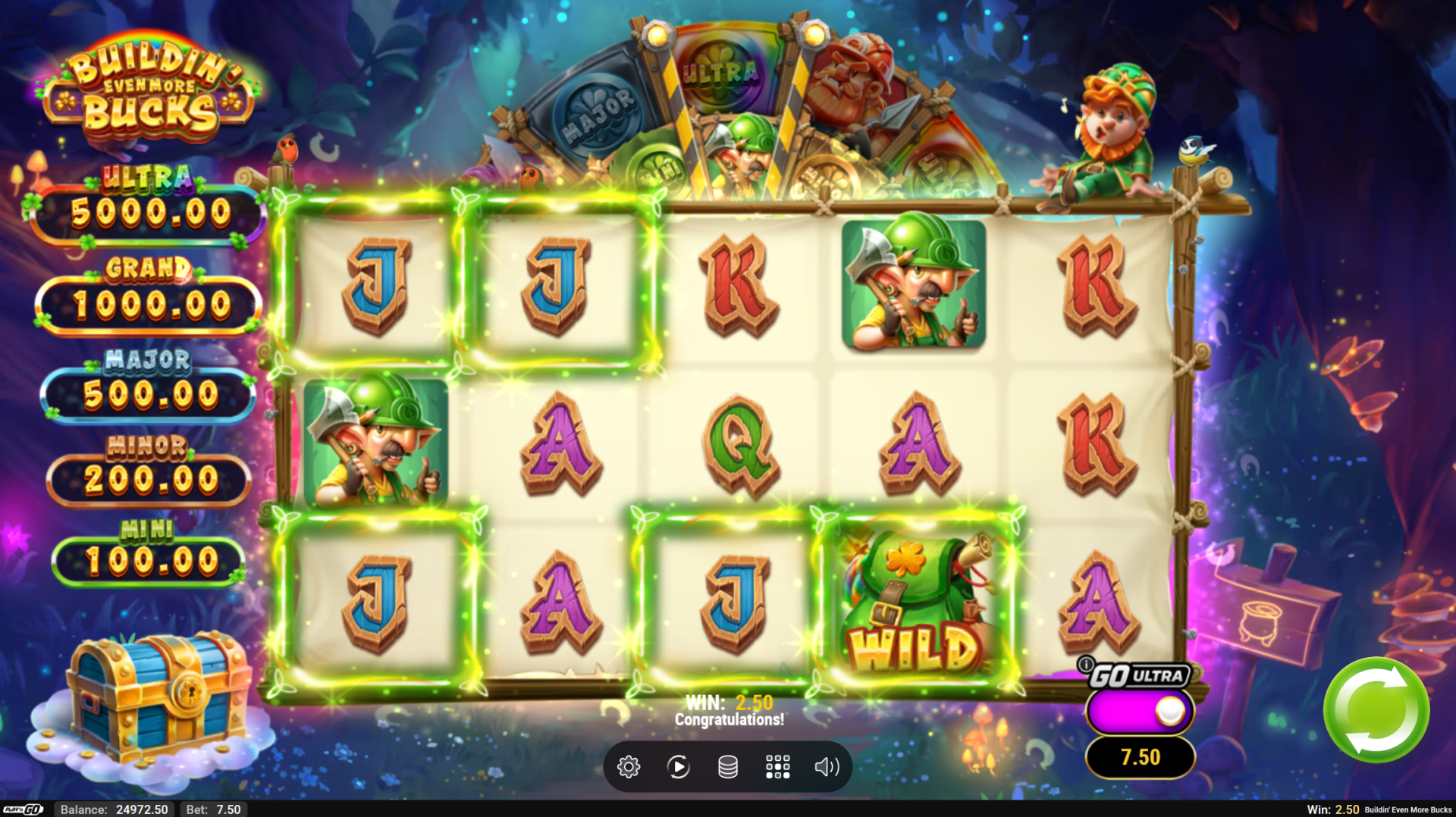 Buildin' Even More Bucks Wild symbols screenshot