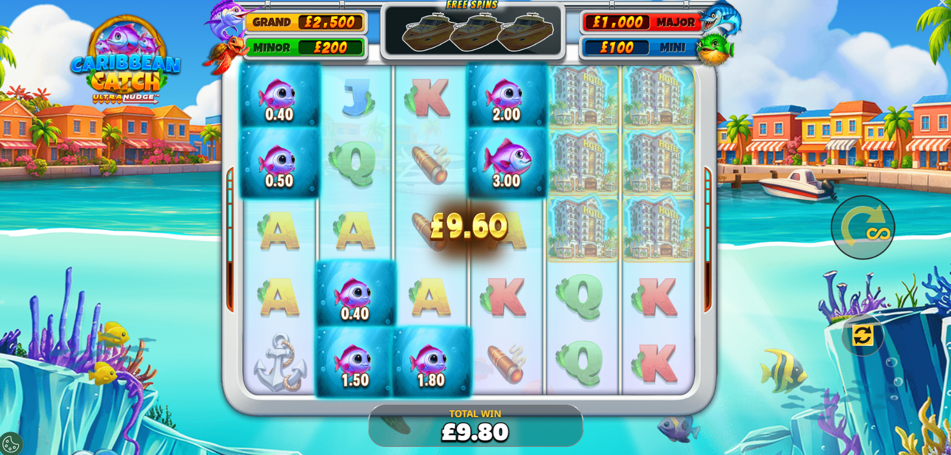 Caribbean Catch UltraNudge - Fishy Catch feature screenshot