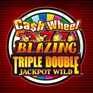 Cash Wheel Blazing 777 Triple Double Jackpot Wild slot game logo