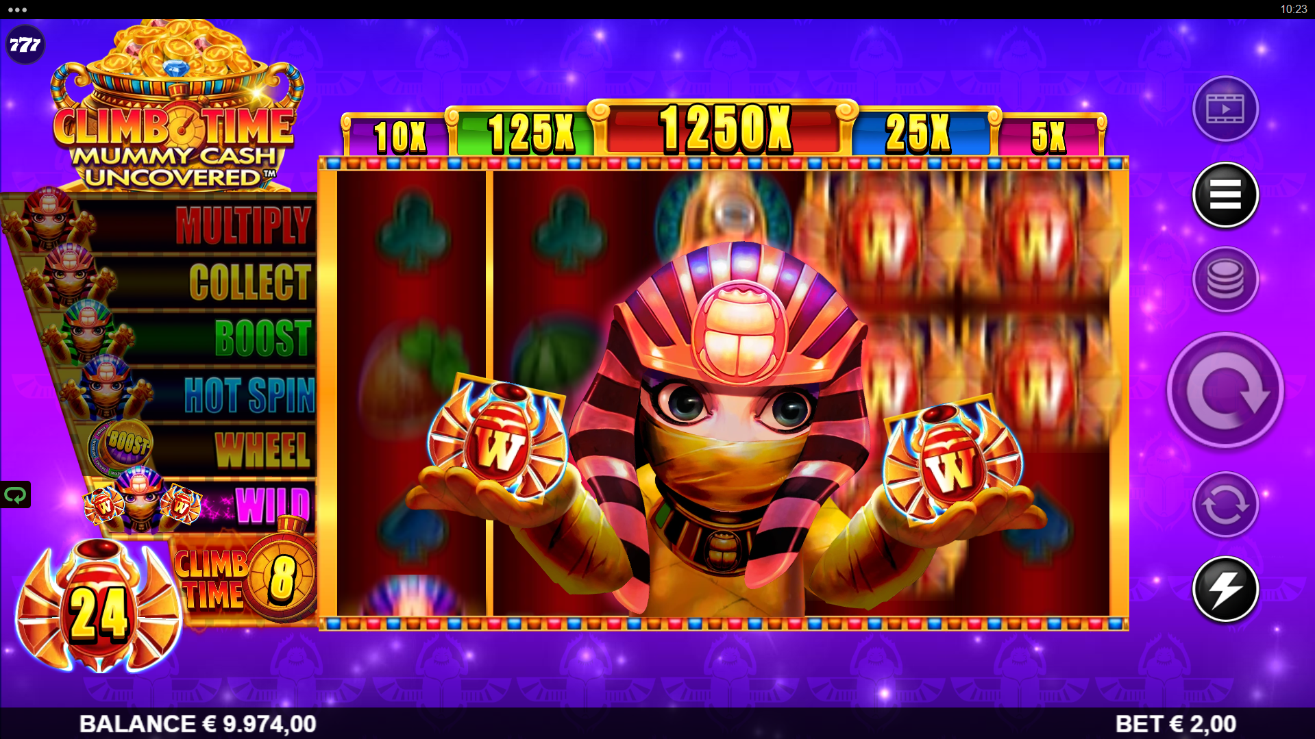 Climb Time Mummy Cash Uncovered wild feature screenshot