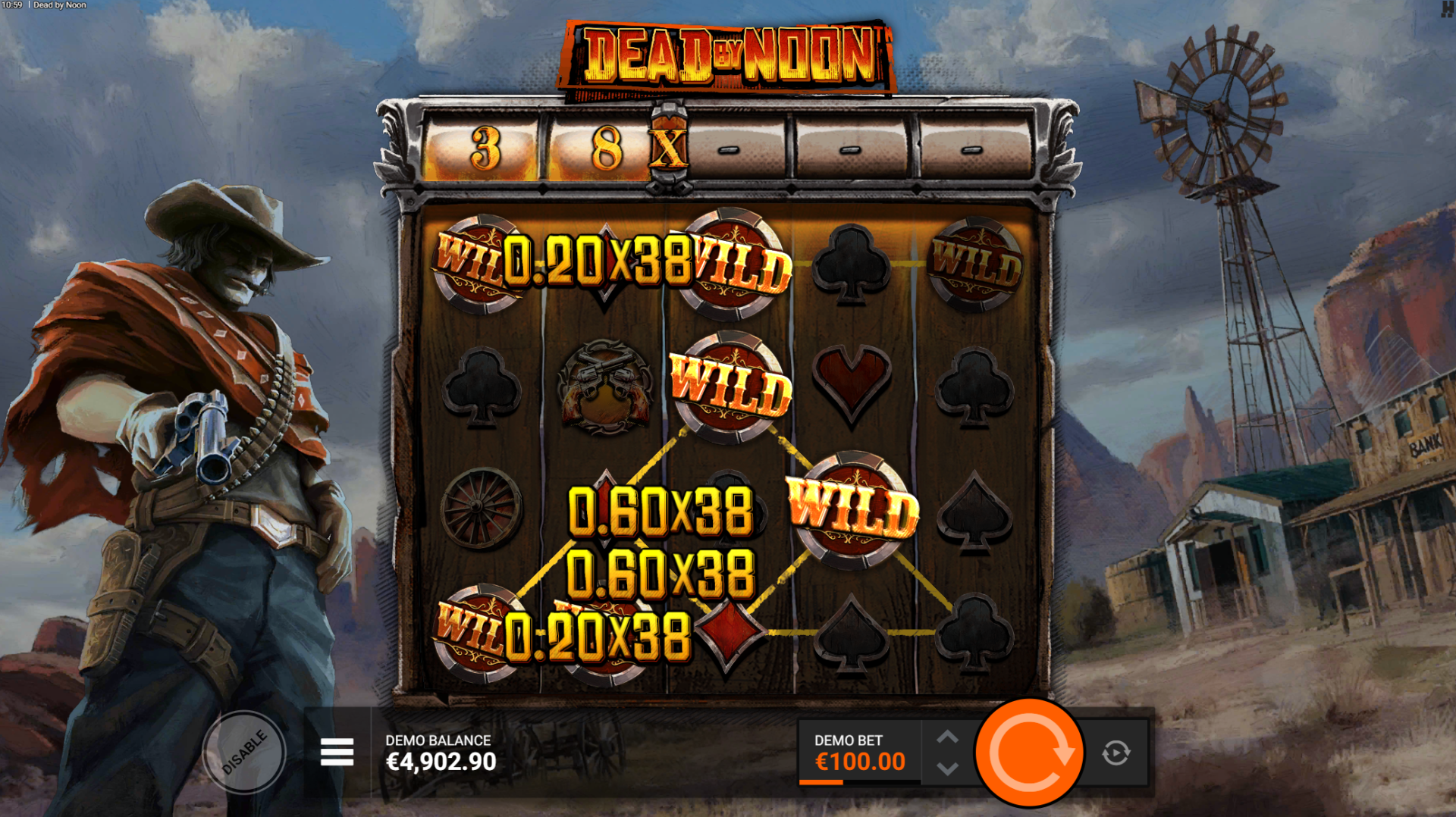 Dead By Noon Hold Em Or Fold Em FeatureSpins bonus mode