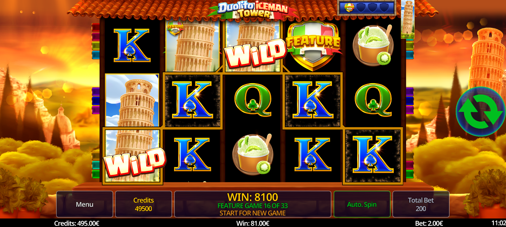 Duolito Iceman Tower Free Spins play
