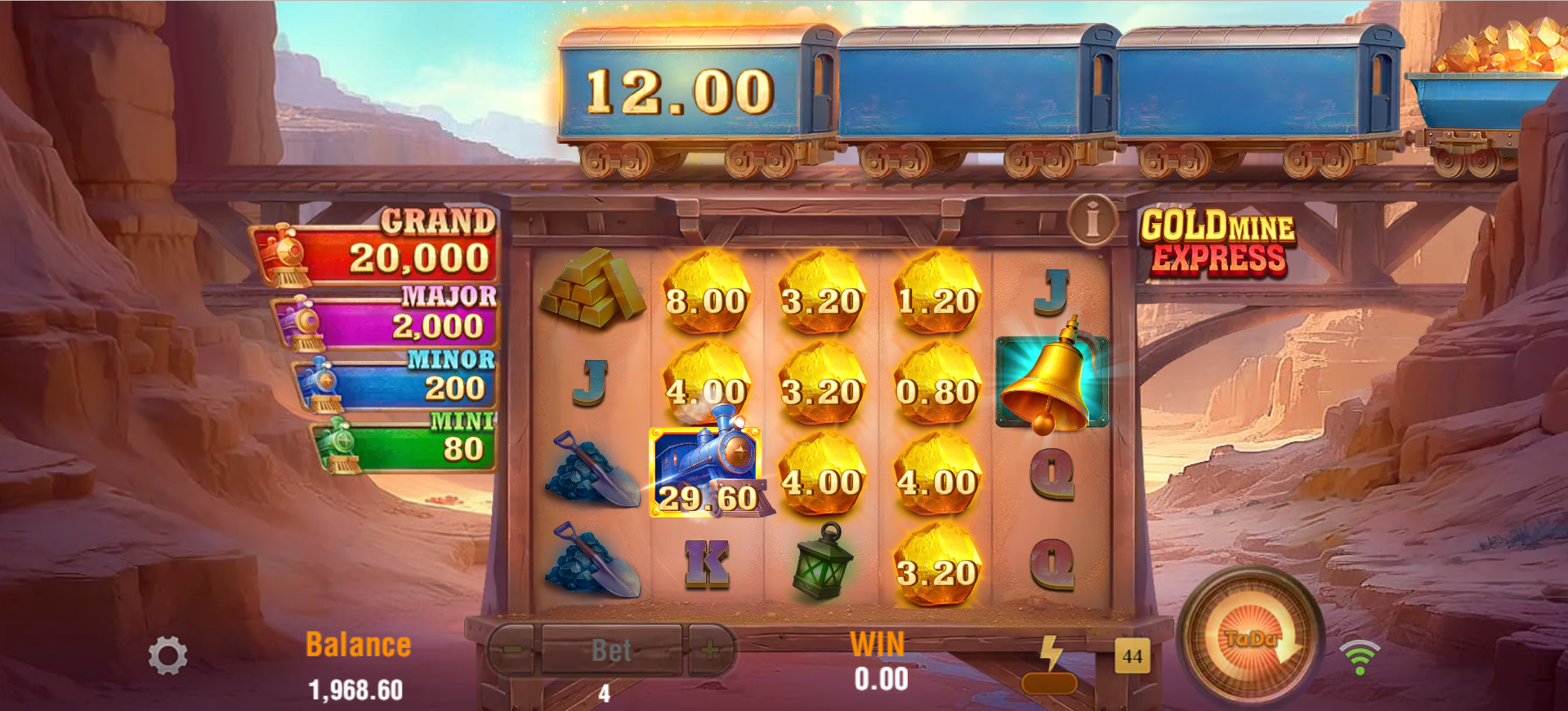Gold Mine Express - mine cart bonus feature screenshot